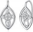 sterling silver leverback drop earrings for women - winnicaca dangle leverback earrings logo