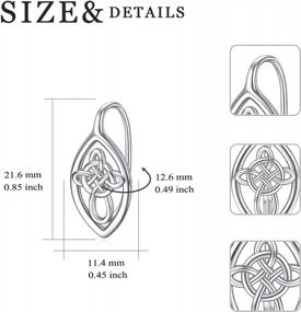 img 2 attached to Sterling Silver Leverback Drop Earrings For Women - WINNICACA Dangle Leverback Earrings