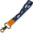 cool & stylish keychain lanyard strap for men and women by teskyer - trendy wristlet key chain holder for keys logo