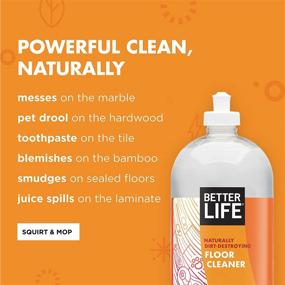 img 2 attached to 🍋 Better Life Natural Floor Cleaner - Citrus Mint, 32 oz - Package Variations Included