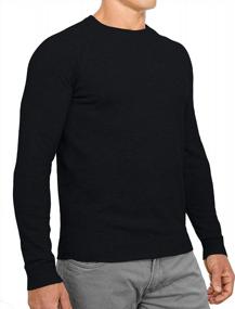 img 2 attached to Lightweight And Breathable Perfect Slim Fit Men'S Crewneck Sweater - Soft And Fitted Pullover For Enhanced Comfort And Style