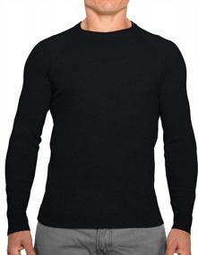 img 3 attached to Lightweight And Breathable Perfect Slim Fit Men'S Crewneck Sweater - Soft And Fitted Pullover For Enhanced Comfort And Style