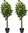 transform your space with amerique's gorgeous 4ft artificial lemon trees - realistic features, real-touch technology and sculpting resin trunks logo