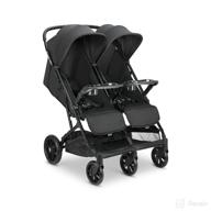 👶 black joovy kooper rs2 double stroller with snack trays - lightweight side by side travel stroller logo