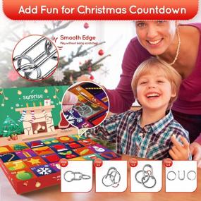 img 3 attached to Обратный отсчет до Рождества 2022 года: веселые головоломки и сюрпризы в удобном для детей адвент-календаре с сувенирами для праздничных вечеринок для всех возрастов!