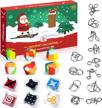 countdown to christmas 2022: fun brain teaser puzzles and surprises in a kid-friendly advent calendar with holiday party favors for all ages! logo