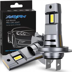 img 4 attached to TOAUTO H7 LED Headlight Bulb 6500K Cool White 20000LM 80W 12V High/Low Beam Replacement For Halogen Lamp