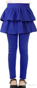 img 4 attached to KEREDA Girls Skirt Leggings with Ruffle Tutu Design, Footless Tights for Kids Ages 2-12