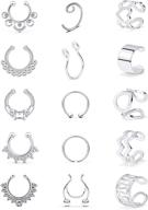 scerring septum stainless piercing jewelry women's jewelry in body jewelry logo