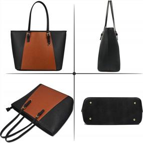 img 1 attached to Women'S Tote Shoulder Crossbody Bags & Matching Wallet Set