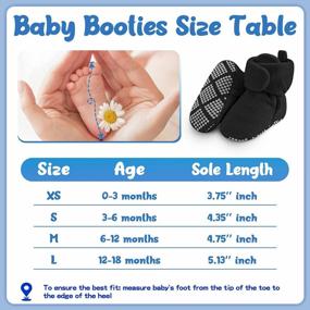 img 1 attached to Pro Goleem Fleece Baby Booties - Warm Cozy Baby Slippers, Easy To Put On, Soft Newborn Booties Non-Slip And Adjustable Baby Shoes For Boys And Girls