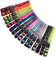 🐶 16 pcs puppy id collars: nylon soft identification, colorful & adjustable. breakaway safety whelping litter collars for pups. includes record keeping charts. 16pcs/set（s） logo