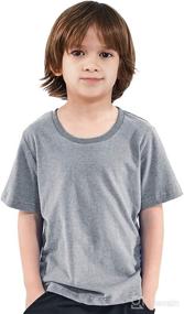 img 3 attached to 👕 COSLAND Boys' Heavyweight 100% Cotton Crewneck T-Shirt: Quality Short Sleeve Tee for Durability & Comfort