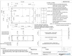 img 1 attached to BUD Industries PC 11482 Plastic Length