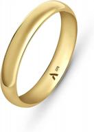 sparkle and style: amberta allure unisex 9k yellow gold wedding band logo