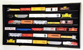 img 2 attached to Securely Display & Protect Your HO Scale Model Train Collection With UV Cabinet Wall Rack