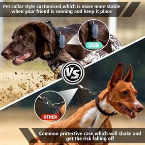 img 1 attached to Waterproof Airtag Dog Collar Holder for Apple AirTags – Anti-Lost Pet Collar Case with Loop for Cat or Dog Collars – Backpack Accessories