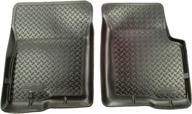 🐺 husky liners classic style front floor liners - black | 32311 | chevrolet blazer, s10 4wd, gmc jimmy - 2 piece set (1995-2005, 1994-2004, 1995-2001) логотип