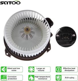 img 2 attached to 🔥 SCITOO ABS Plastic Heater Blower Motor for Toyota w/Fan - Efficient HVAC Blower Motor for Corolla, Prius, and Prius V - 2009-2017 Corolla, 2010-2015 Prius, 2012-2016 Prius V Front