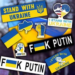 img 4 attached to Ukraine Bumper Sticker Support Luggage