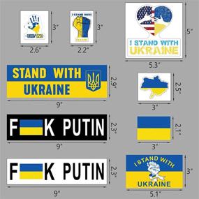 img 1 attached to Ukraine Bumper Sticker Support Luggage