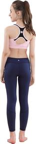img 2 attached to Willit Athletic Leggings Running Compression Girls' Clothing via Active