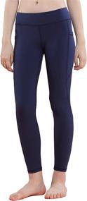 img 4 attached to Willit Athletic Leggings Running Compression Girls' Clothing via Active