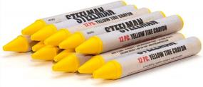 img 2 attached to 🖍️ Карандаши для маркировки шин Steelman Yellow: Легко обнаруживайте повреждения шин, коробка из 12 штук.