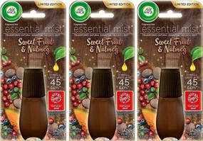 img 4 attached to 🎄 Air Wick Essential Mist Refill - Holiday Collection Sweet Fruit & Nutmeg - 0.67 FL OZ (20 mL) Net Wt. - Pack of 3 Refills