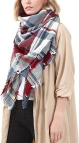 img 1 attached to 🧣 Zando Fashionable Oversized Scarves – Essential Women's Scarves & Wraps