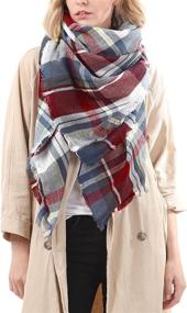 img 2 attached to 🧣 Zando Fashionable Oversized Scarves – Essential Women's Scarves & Wraps