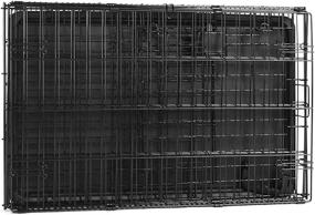 img 2 attached to 🐕 Space-Saving and Sturdy: Amazon Basics 36 Inch Foldable Metal Wire Dog Crate with Tray and Single Door