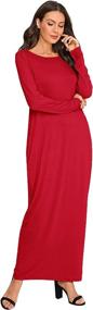 img 2 attached to Verdusa Womens Sleeve Casual Pockets Women's Clothing via Dresses