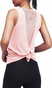 img 1 attached to Пополните свой тренировочный гардероб женскими майками для йоги и спортивными рубашками Mippo'S