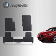 🚗 toughpro floor mats accessories set for alfa romeo stelvio - all weather heavy duty (usa made) 2018-2023 логотип