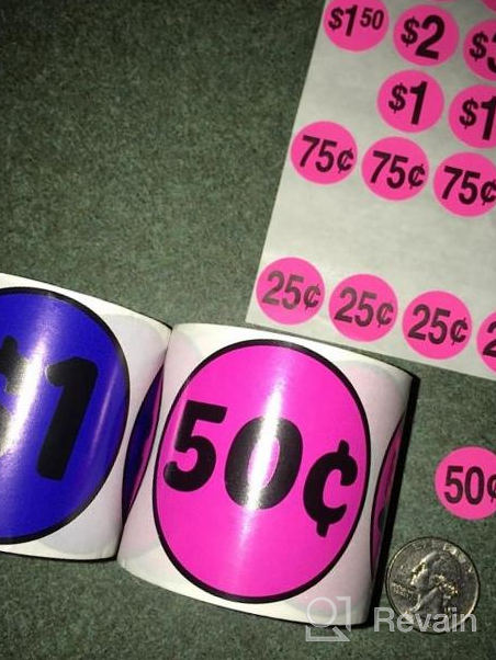 img 1 attached to 300 Fluorescent Pink 2" Circle Price Stickers With Preprinted 25 Cents For Garage Sales, Flea Markets, Retail Stores, And More – Optimized For SEO review by Paul Ruberto