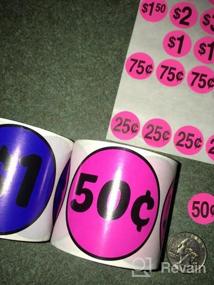 img 5 attached to 300 Fluorescent Pink 2" Circle Price Stickers With Preprinted 25 Cents For Garage Sales, Flea Markets, Retail Stores, And More – Optimized For SEO