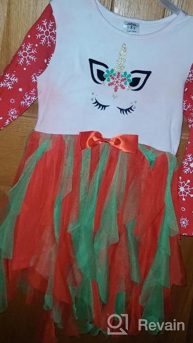 img 1 attached to Adorable Winter Tutu Dress For Toddler Girls With Long Sleeves - Sizes 2-8T By DXTON review by Amber Blackwell