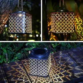 img 1 attached to Stunning Esgarden Solar Lantern - Perfect Outdoor Patio Decorative For Your Garden, Pool, And Lawn - Waterproof And Durable - Ideal Holiday Gift (Silver)