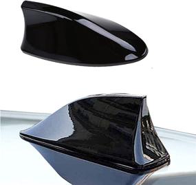 img 4 attached to 🦈 Enhance Your Car's Style with Ajxn Shark Fin Antenna - Top Mounted Dummy Roof Aerial in Stylish Black