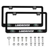 🚗 aluminum license plate frames covers with zinc alloy logo, set of 2 - anti-theft screws, ideal for land rover логотип