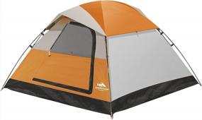 img 4 attached to Waterproof Camping Dome Tent For Families: AsterOutdoor 3/4/6 Person Tent