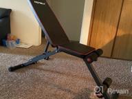 img 1 attached to Adjustable Weight Bench: Full Body Workout, Multi-Purpose Foldable & Folding Dumbbells W/ Elastic Ropes review by Frank Bruton
