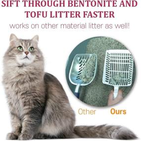 img 1 attached to Quick & Efficient Cat Litter Scoop - Efficient Poop Sifter - High-Quality Kitty Pooper Scooper - Sturdy & Durable for Cat Litter Box