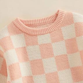 img 1 attached to Baby Boy Girl Fall Winter Knit Sweater Romper Sweatshirt Warm Outfit - Kuriozud