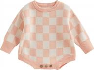 baby boy girl fall winter knit sweater romper sweatshirt warm outfit - kuriozud логотип