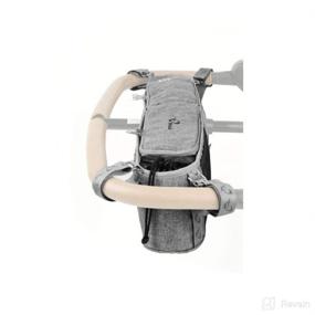 img 2 attached to 🔳 Universal Double Organizer Console for Twin Way, Mountain Buggy, Bumbleride Indie Twin, Bob Duallie & Baby Jogger City Mini - Grey