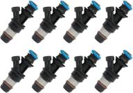 🔧 anglewide 8pcs 17113698 4g1132 4g1659 25317628 fj315 fuel injectors sets for buick/cadillac/chevy/gmc/hummer/isuzu - 4 holes logo