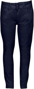 img 2 attached to Premium Skinny Stretchable Uniform Juniors Girls' Clothing : Pants & Capris