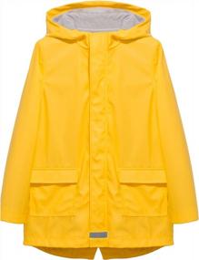 img 4 attached to Boys & Girls Waterproof Rain Jacket W/ Fleece Lining - Hiheart Softshell Coat